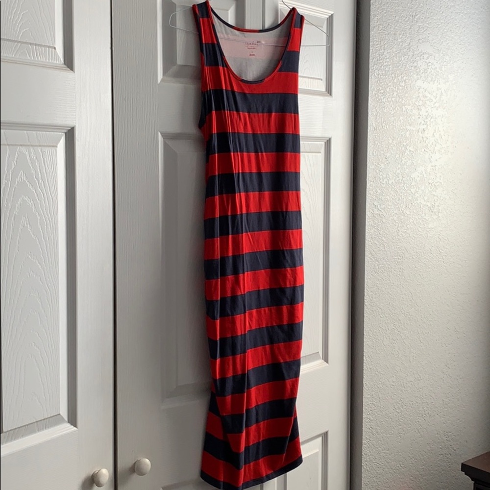 Isabel Maternity Striped Tank Dress